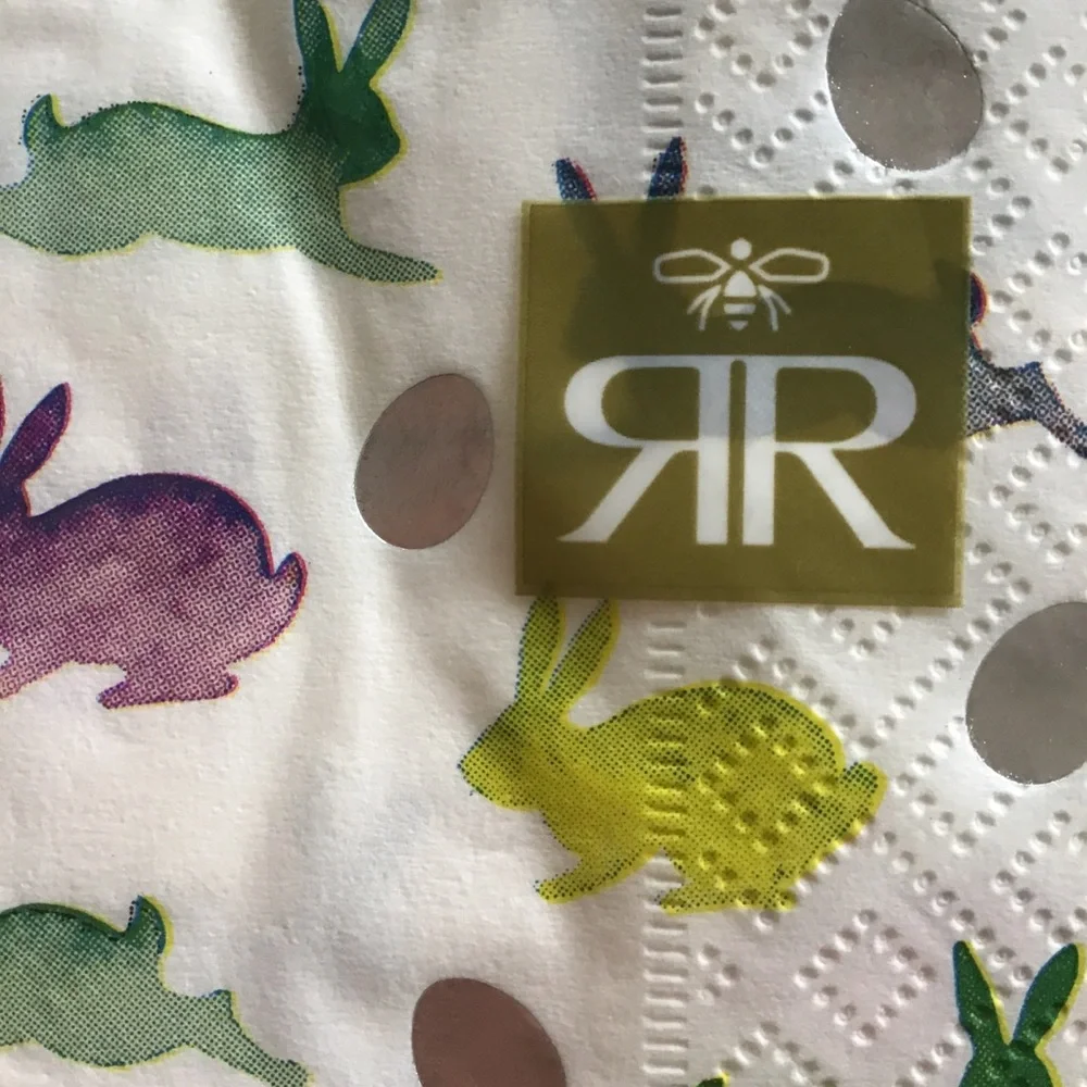 ROBERTS & REID SPRING SUMMER EASTER BUNNY NAPKINS NWT